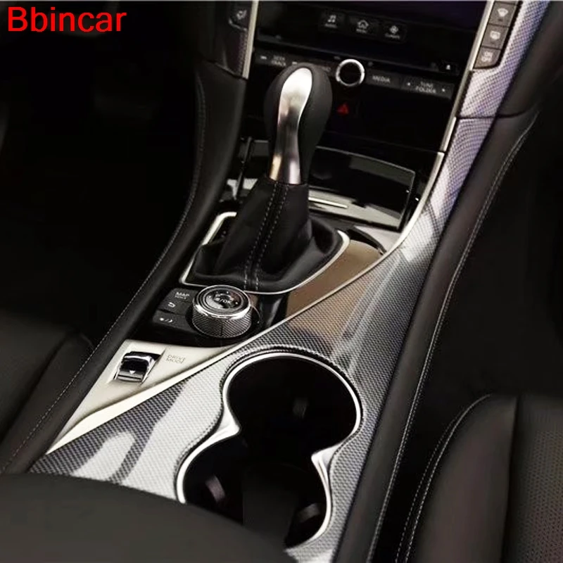 Краска из углеродного волокна или дерева для Infiniti Q50 Q50L 2015 2016 стильная Внутренняя