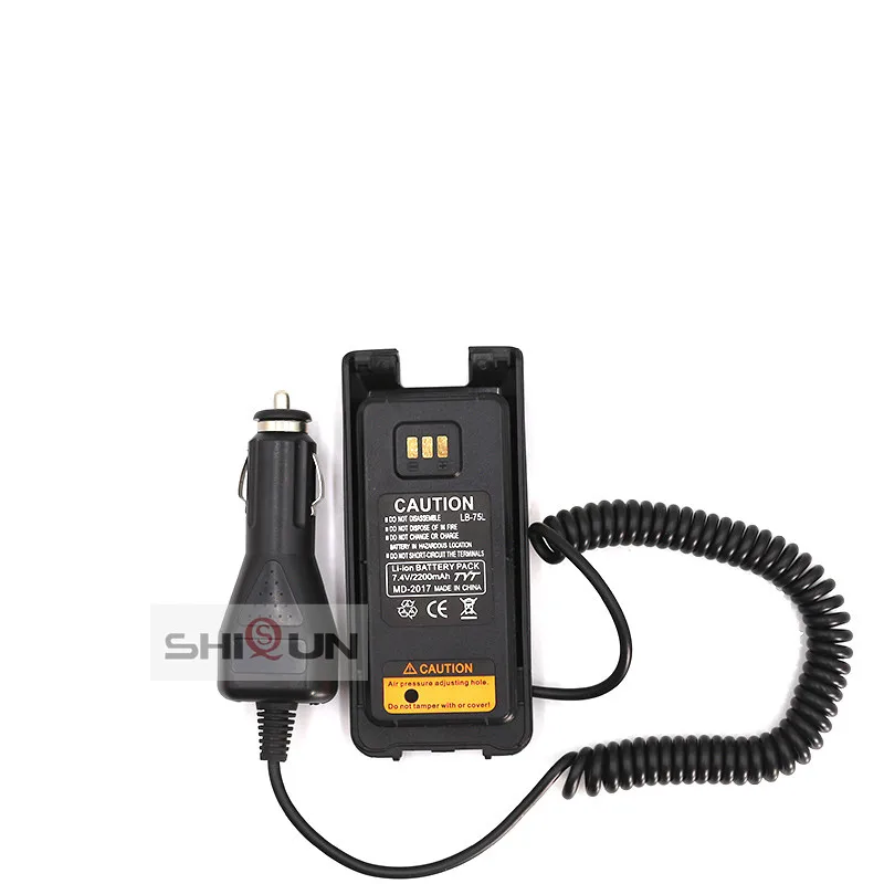 12V 24V оригинальный DC7.4V батарея Eliminator Автомобильное зарядное устройство для TYT DMR
