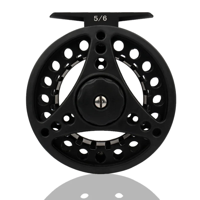 All metal FLY REEL fishing reel 3/4 5/6 7/8WT Fly Reel Silver Black Die casting Large Arbor Aluminum Fishing | Спорт и развлечения