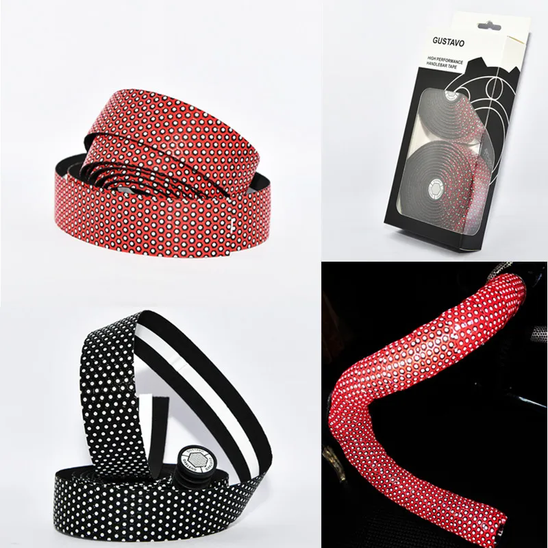

Gustavo Road Bike Handlebar Tape Silicone Belt soft Fixed Gear Handlebar Tape Wrap Bicycle Parts