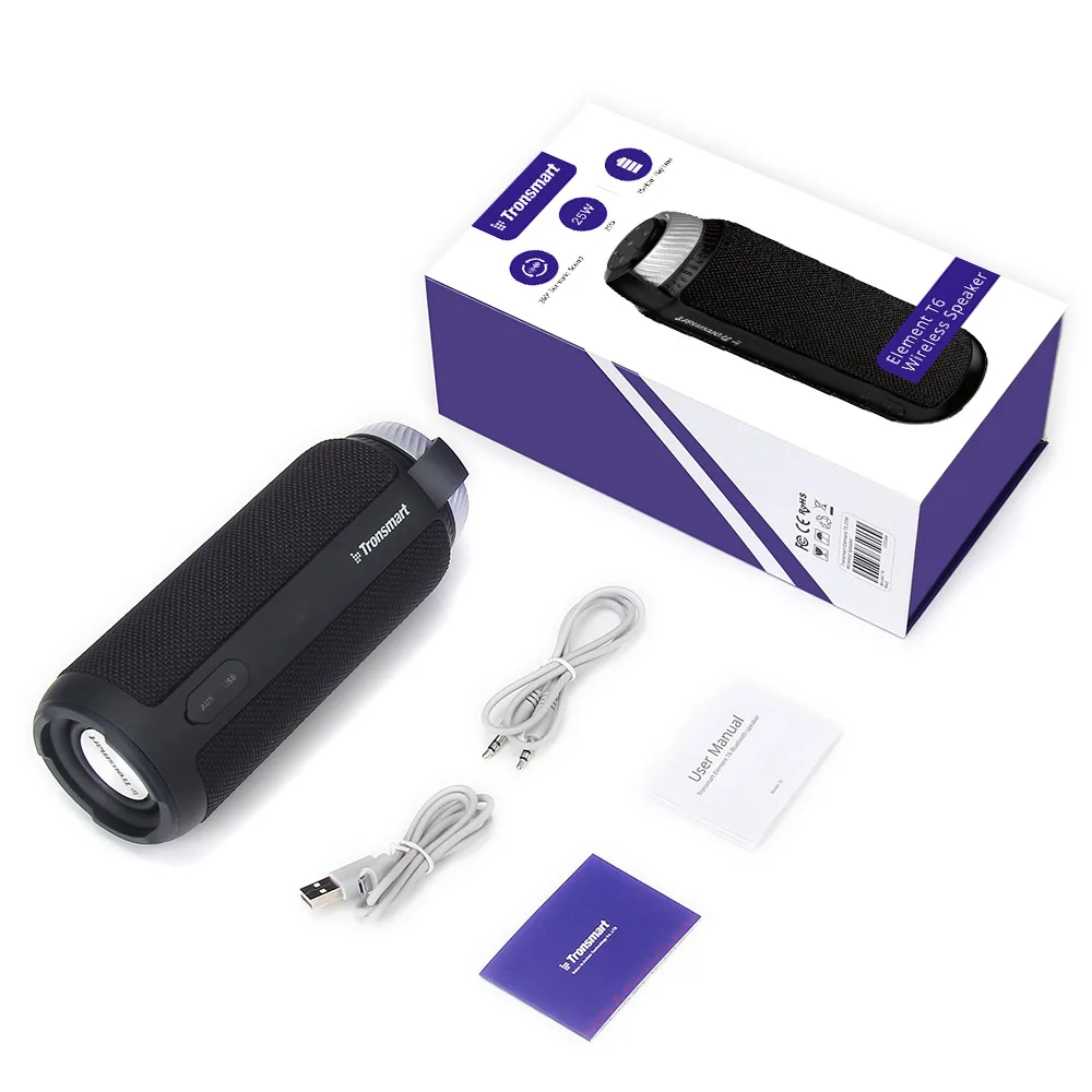 Tronsmart элемент T6 Динамик Bluetooth 4,1 Портативный Динамик Беспроводной аудио приемник с динамиками USB AUX с переносной чехол