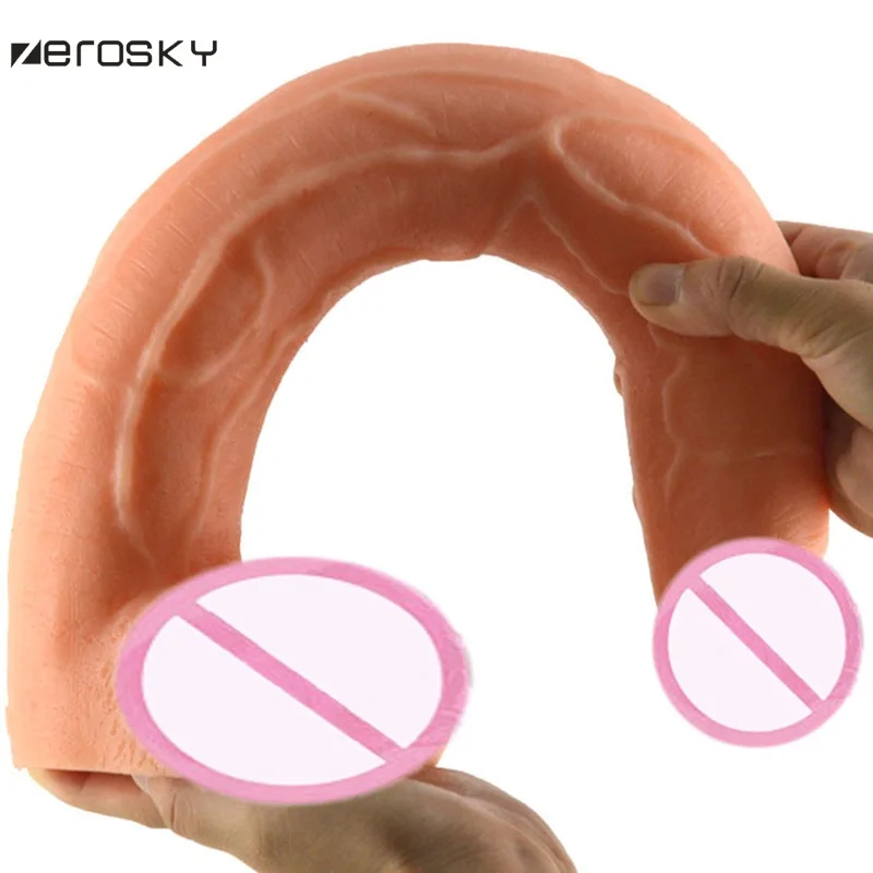 Большой фаллоимитатор 15 5 дюймов двойной длинный пенис интимные игрушки для