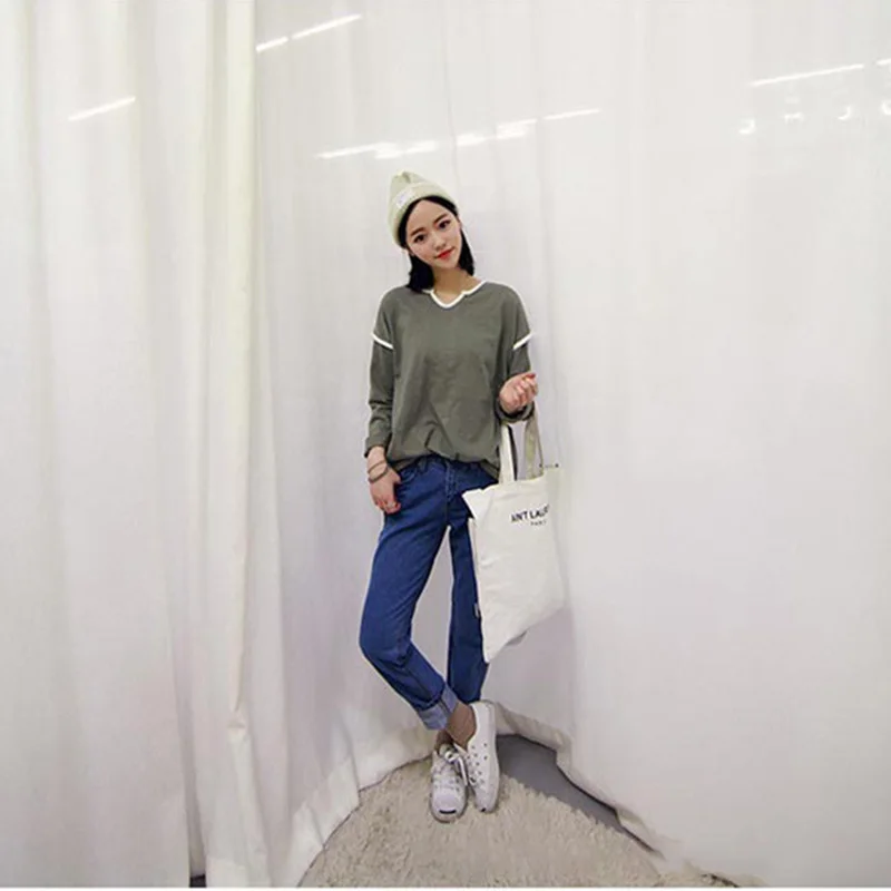 Женская Холщовая Сумка MEETSELF мягкая вместительная сумка с принтом и надписью 2018 |