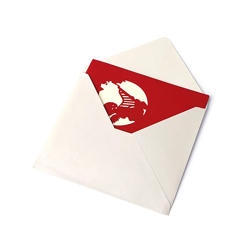 3D выдвижные праздничные поздравительные открытки Музыка Ангел звезды Рождество