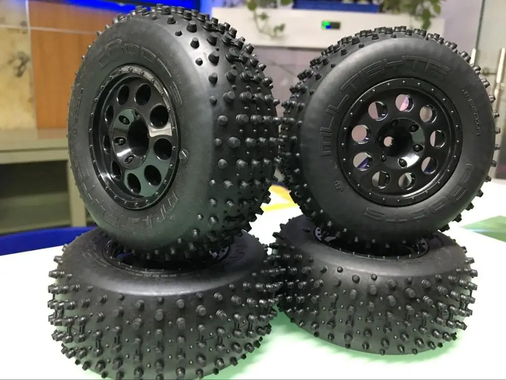 ARRMA 1/10 HQ727 slash REMO Vcar A10 Hobao 10sc короткие черные колеса комплект шин 4 шт.|Детали и