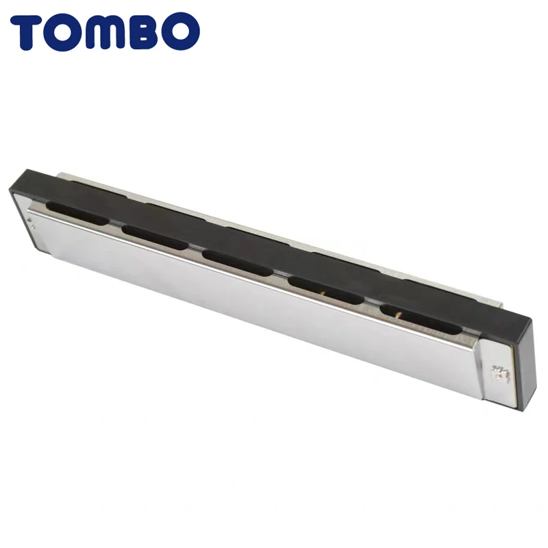 Tombo 3124 гармоника Tremolo 24 Отверстия 48 тонов блюз Арпа рот ключ из C ABS смолы латунные