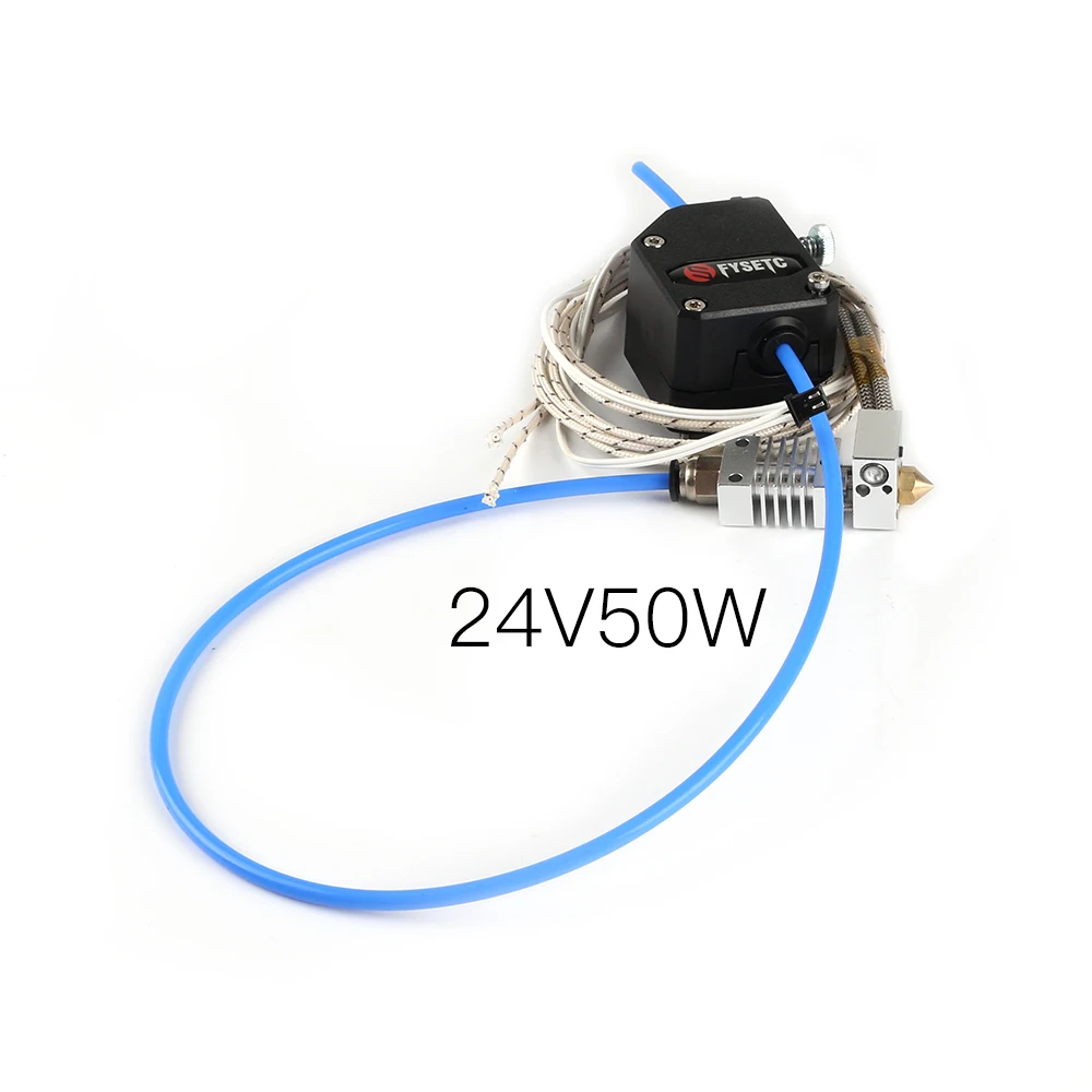 CR10 Hotend j-головка экструдер 24 в 50 Вт дальние расстояния с BMG экструдер титановый сплав тепловое горло для Creality CR10 3d принтер