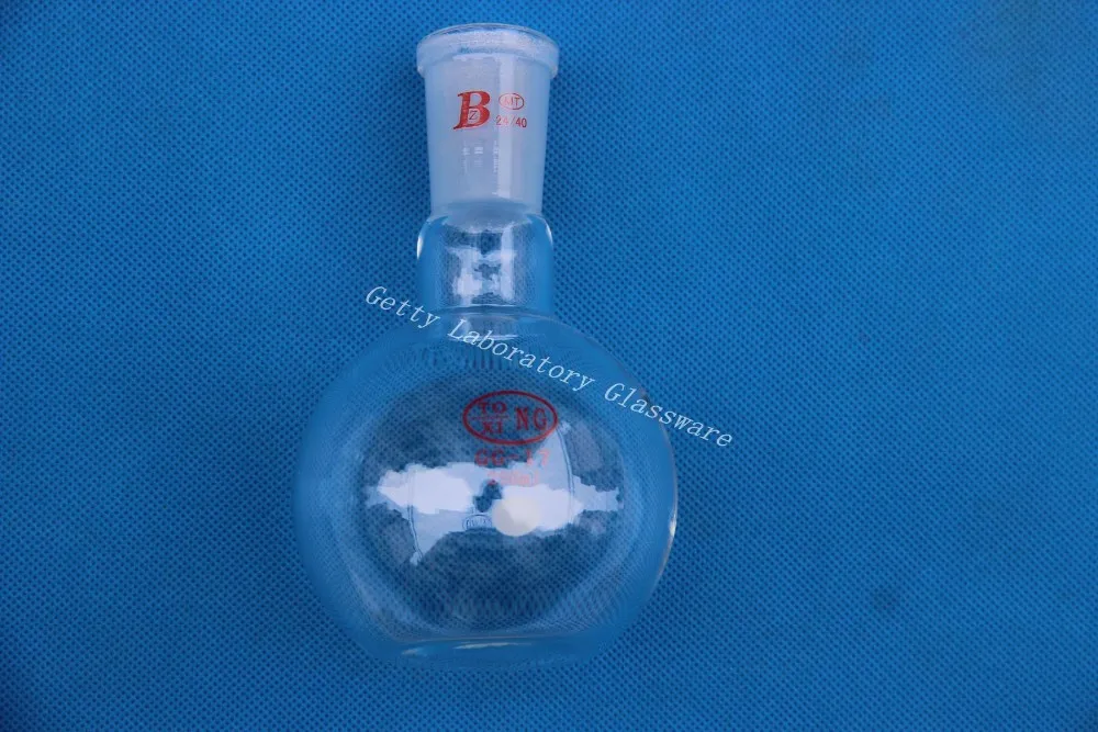 Flat bottom flask single neck 250ml 24/40 joint heavy wall | Канцтовары для офиса и дома