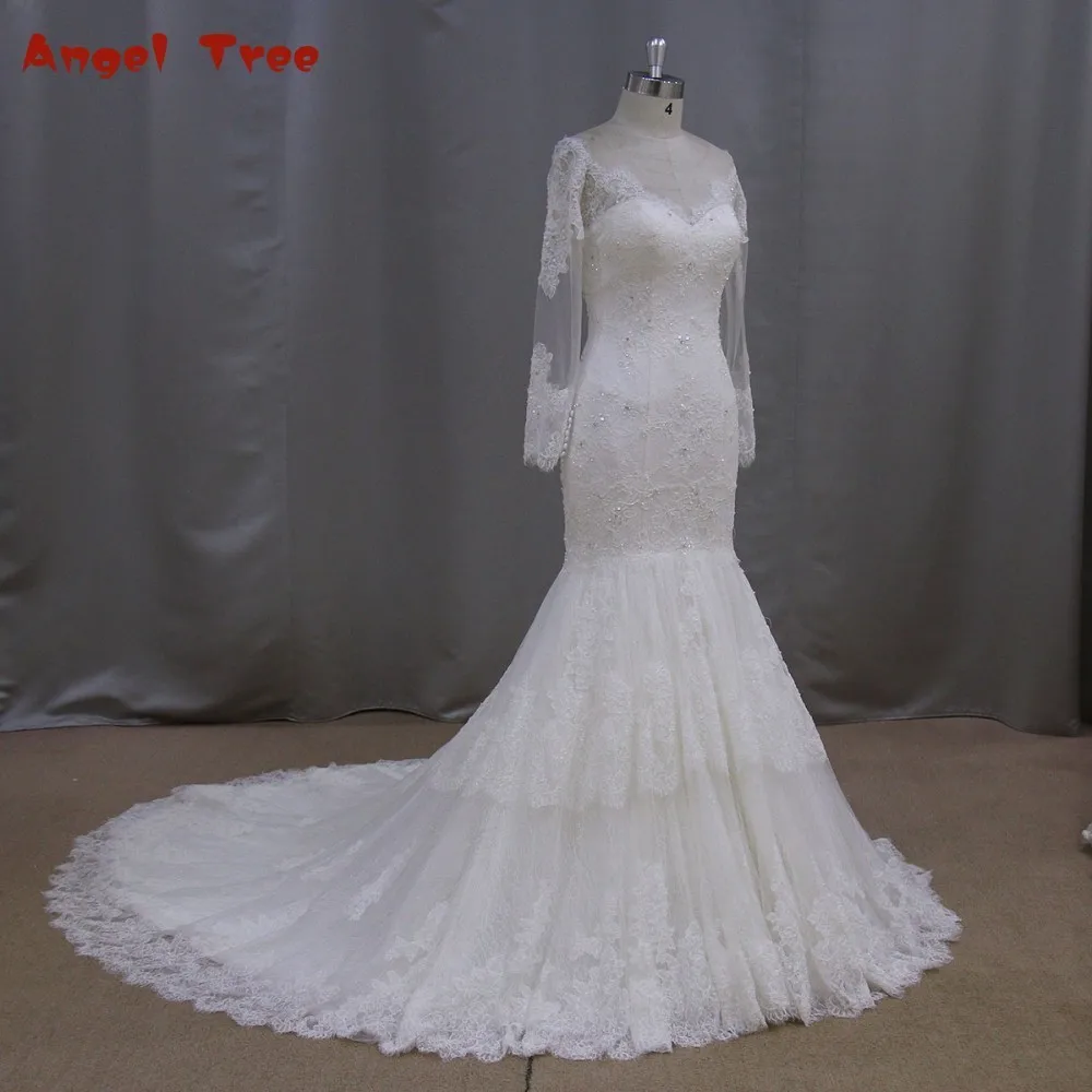 Высокое качество заказ Романтический Русалка торжественные платья Милая