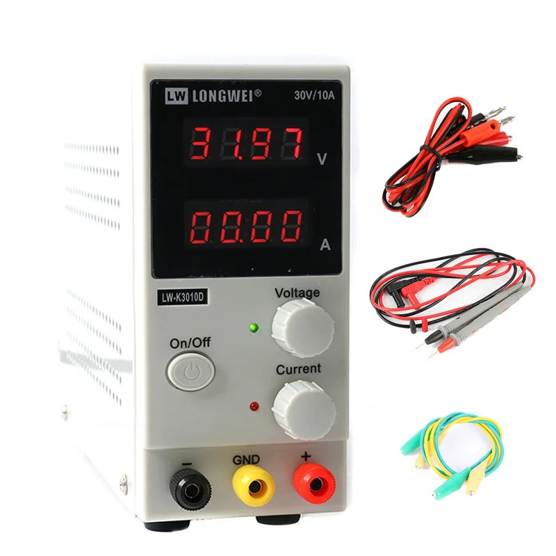 K3010D LW3010D DC power supply 30V 10A Mini Adjustable Digital DC power supplise Switching 0.01V/0.001A 4 digits Laboratory repair tool - Цвет: K3010D