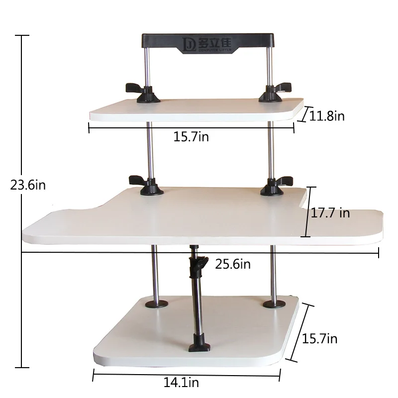 3 слойный креативный компьютерный Настольный держатель легко поднимающийся