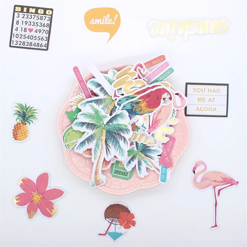 KSCRAFT 122 шт. цветные картонные высечки для скрапбукинга счастливый