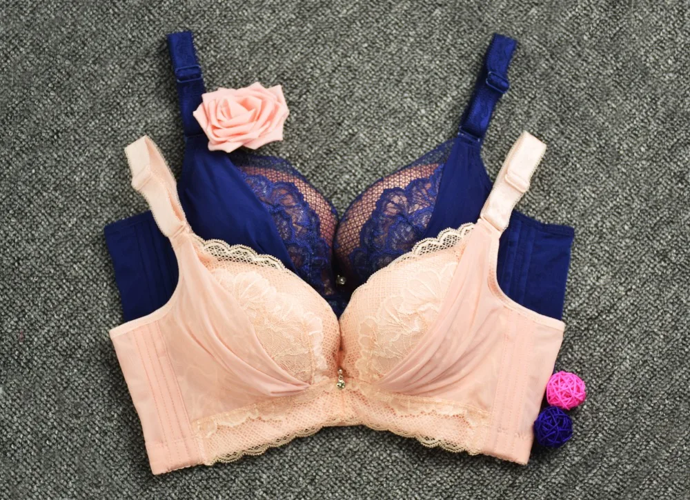 Горячая 2017 Новый Женщины Сексуальное Нижнее Белье Мягкий Большой Размер 3/4 Кубка