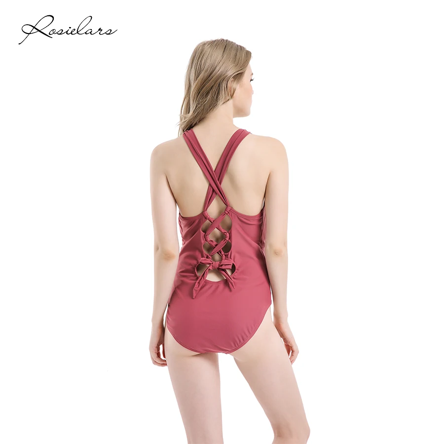 2019 летняя пляжная одежда ROSIELARS сексуальный цельный женский купальник Модный