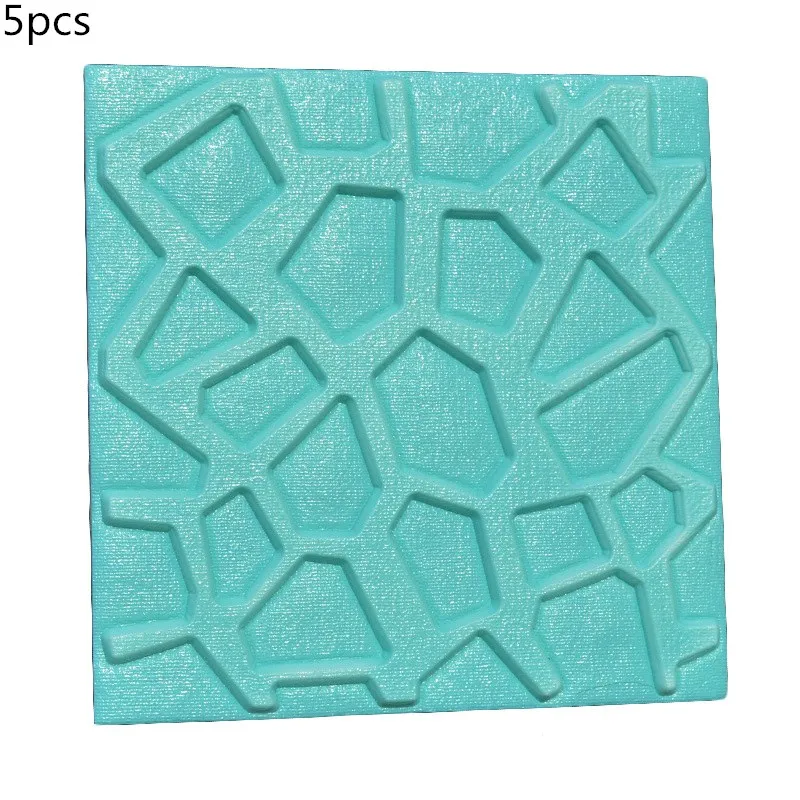 5pcs blue 3D самоклеющиеся обои панель на стену, вокруг телевизора, над диваном фон Настенный декор 30x30 см водонепроницаемый ПЭ пена кирпичи стены кожуры и Стикеры 10 - Цвет: 5pcs blue