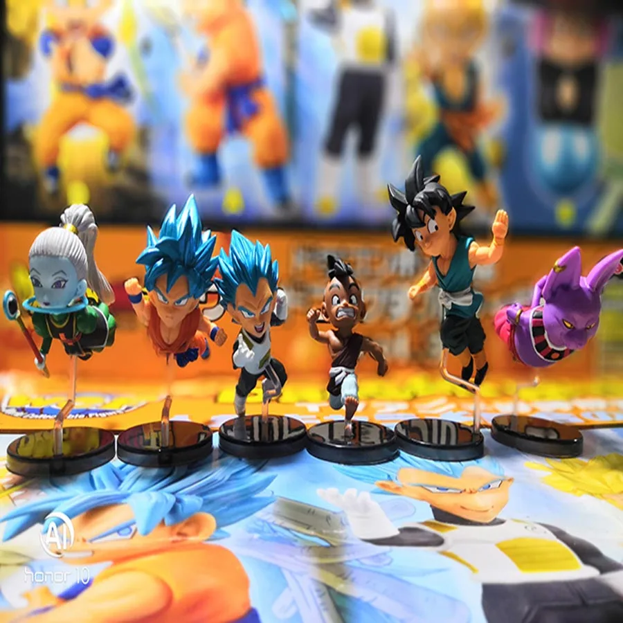 8X5 см 6 стилей Dragon Ball Z Goku Vegeta Birus Flying Weiss WCF фигурка &quotDragon Ball&quot игрушка для