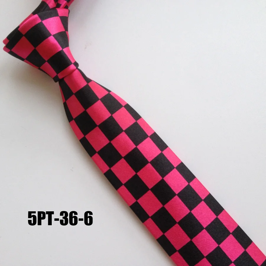 Высокие модные галстуки дизайнерские Красный с черными шашками сетки галстук