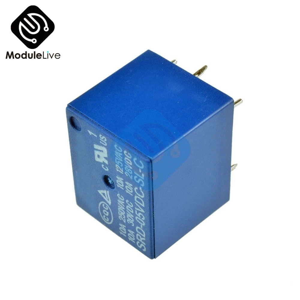 5V DC 10A силовое реле PCB тип T73-5V 5 футов SRD-5VDC-SL-C DIP-5 5 контактный тип SRD-05VDC-SL-C