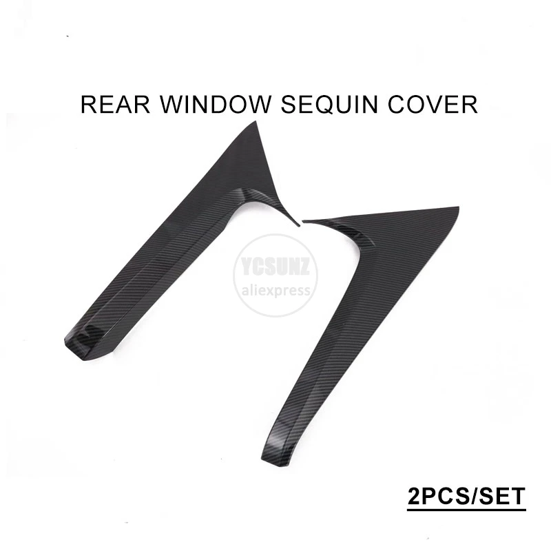 YCSUNZ ABS carbon fiber Interior door handle panels interior parts car styling car interior accessories For toyota rav4