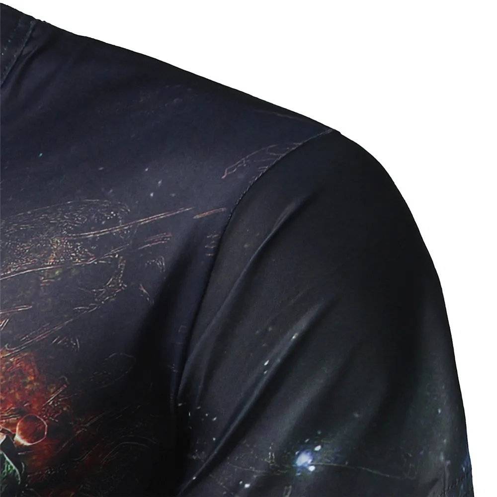 Мужская футболка с круглым вырезом 3d астронавтом|men fashion t shirt|men shirtmens shirts |