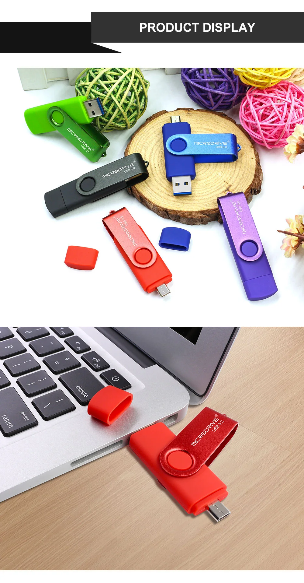 Флеш-накопитель Usb OTG3.0 с вращением, 128 ГБ, 64 ГБ, 32 ГБ, 16 ГБ, OTG, высокоскоростной флеш-накопитель 32 ГБ для телефона, USB3.0, карта памяти с реальным объемом