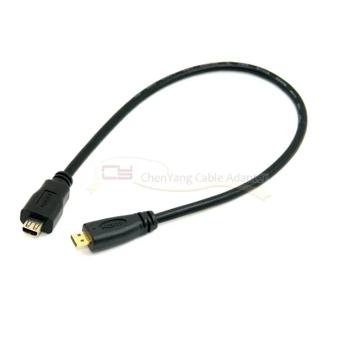 Удлинительный кабель Micro HDMI Тип D Мама-папа V1.4 Высокоскоростной 30 см 1 фут |