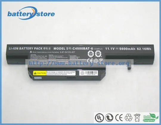 Новые оригинальные аккумуляторы для ноутбуков C4500 6-87-C480S-4G41 Q1732N NP5125 W240BU W271BUQ W150ER W250