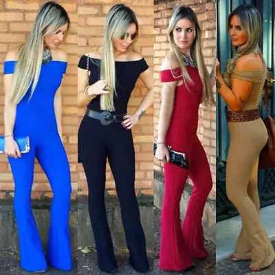 2016 S M L XL Новый брендовый женский облегающий элегантный комбинезон брюки размера