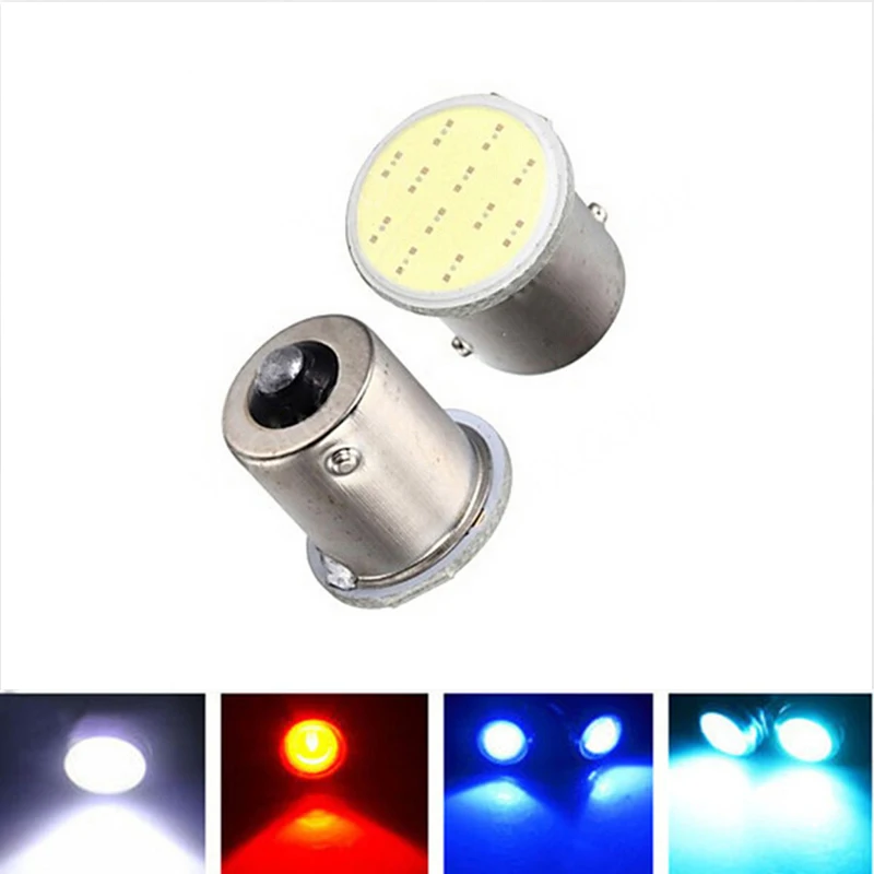 2017 2 шт. супер-белый Cob p21w led 12SMD 1156 ba15s 12 В лампа для автофургона прицепа автомобиля