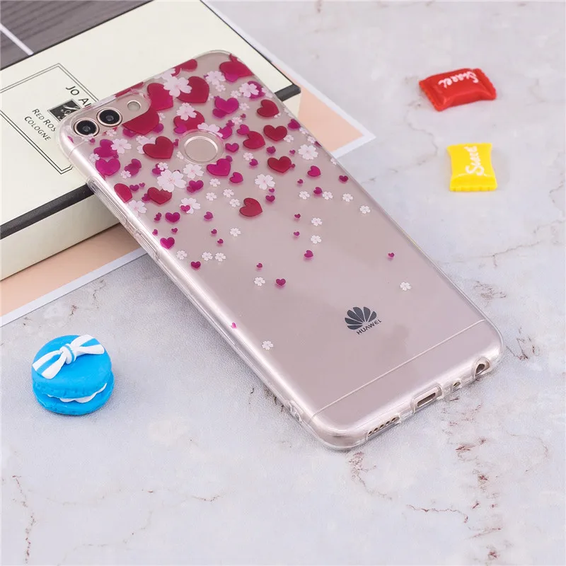 Huawei P умный силикон чехол мультфильм аниме кремния ТПУ Мягкая задняя крышка для