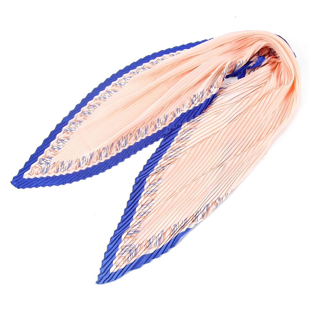 Бандана-шарф Женская шёлковая в клетку 50 х90 см |