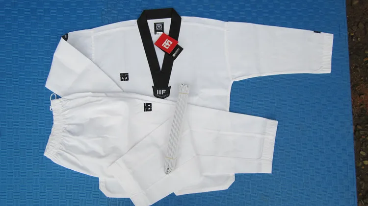 WTF таэквондо Doboks 3 линии ткани отличный специальный костюм MOOTO ITF Tae kwon do униформа