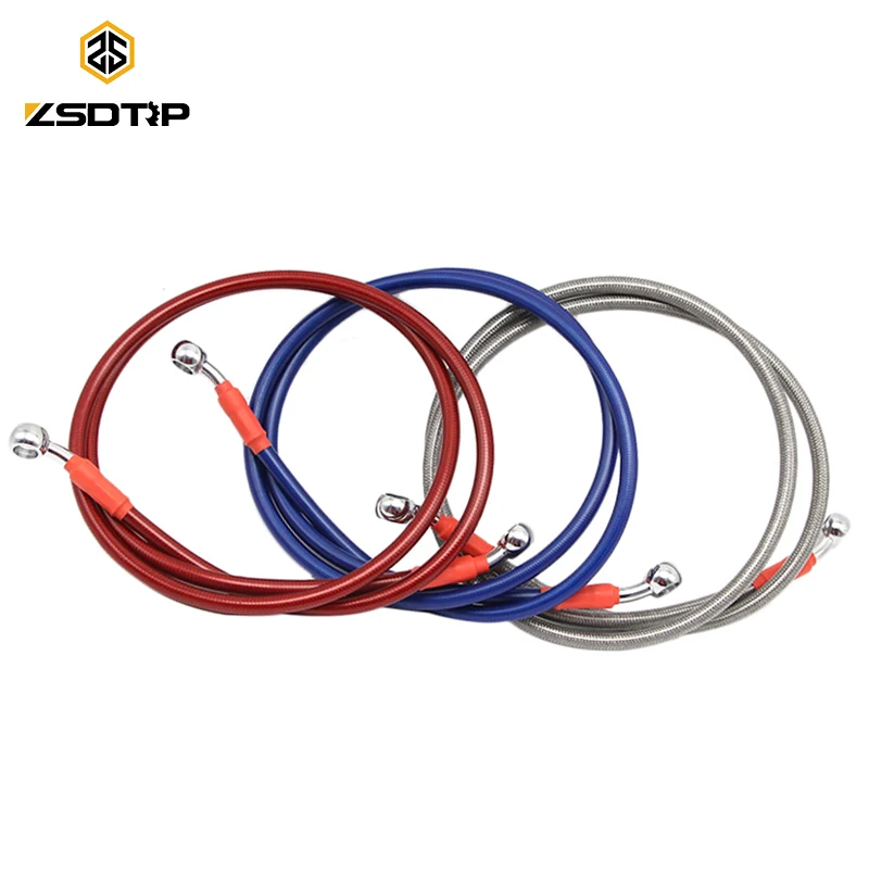 ZSDTRP 80/100/120/140/170/240cm Motorcycle Dirt Bike Braided Steel Hydraulic Reinforce Brake line Clutch Oil Hose Tube | Автомобили и