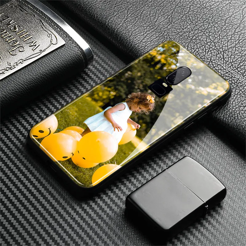 На заказ подгонянное любое изображение DIY фото Изображение Стекло Мягкий силиконовый чехол для телефона чехол для OnePlus 6 6T 7 7T Pro