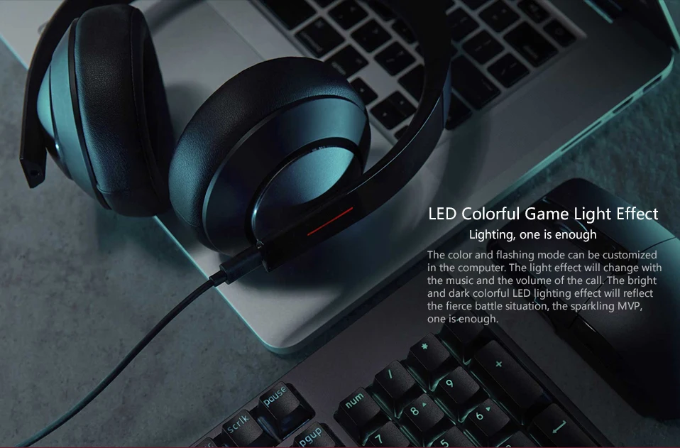 Оригинальные Xiaomi mi Ga mi ng наушники 3,5 мм USB гарнитура Hi-Fi наушники для игр Denoise с микрофоном для ноутбуков телефонов