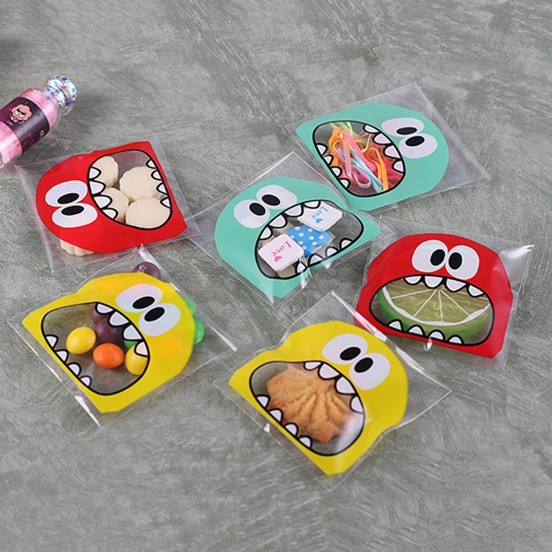 100 шт. Мультяшные подарочные пакеты для свадебного печенья упаковка