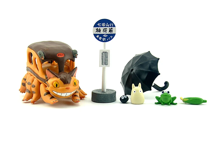 Tonari Totoro/кеды Кеды фигурка игрушки Тоторо автобус Дженга куклы аниме Рисунок