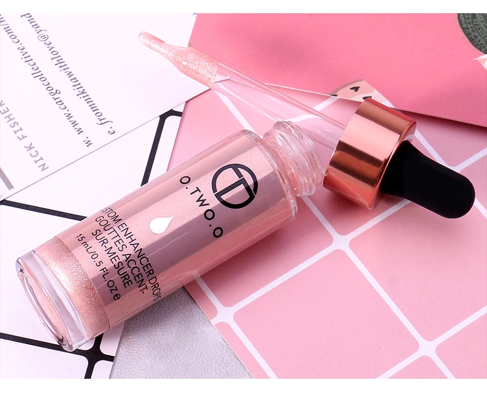 O. TWO. O жидкий хайлайтер Make Up Primer Shimmer Face Glow ультра-концентрированные осветительные бронзирующие капли для макияжа лица