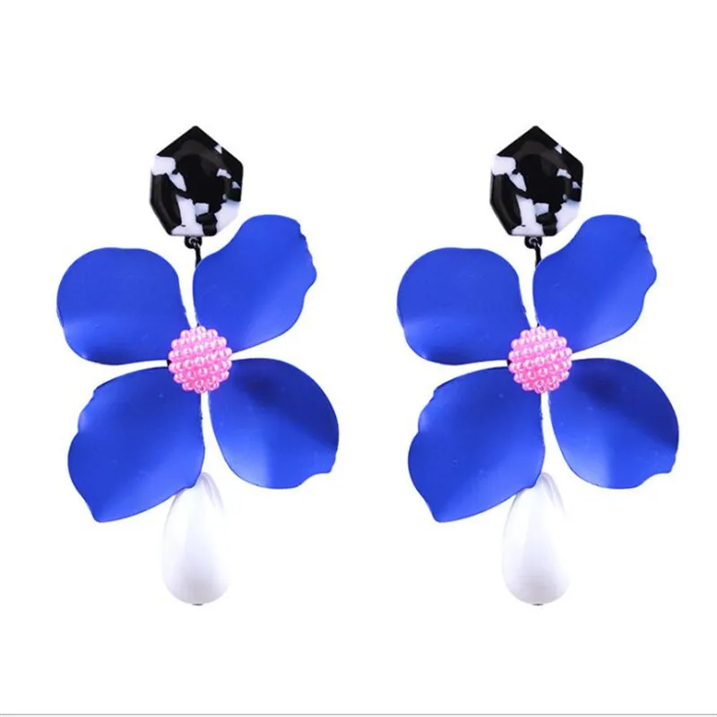 Женские серьги-подвески в виде цветов | Украшения и аксессуары