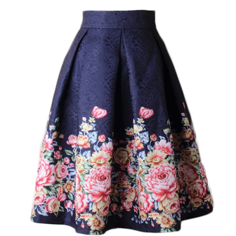 Женская плиссированная юбка HSPL с высокой талией средней длины 2017 весенне-летняя