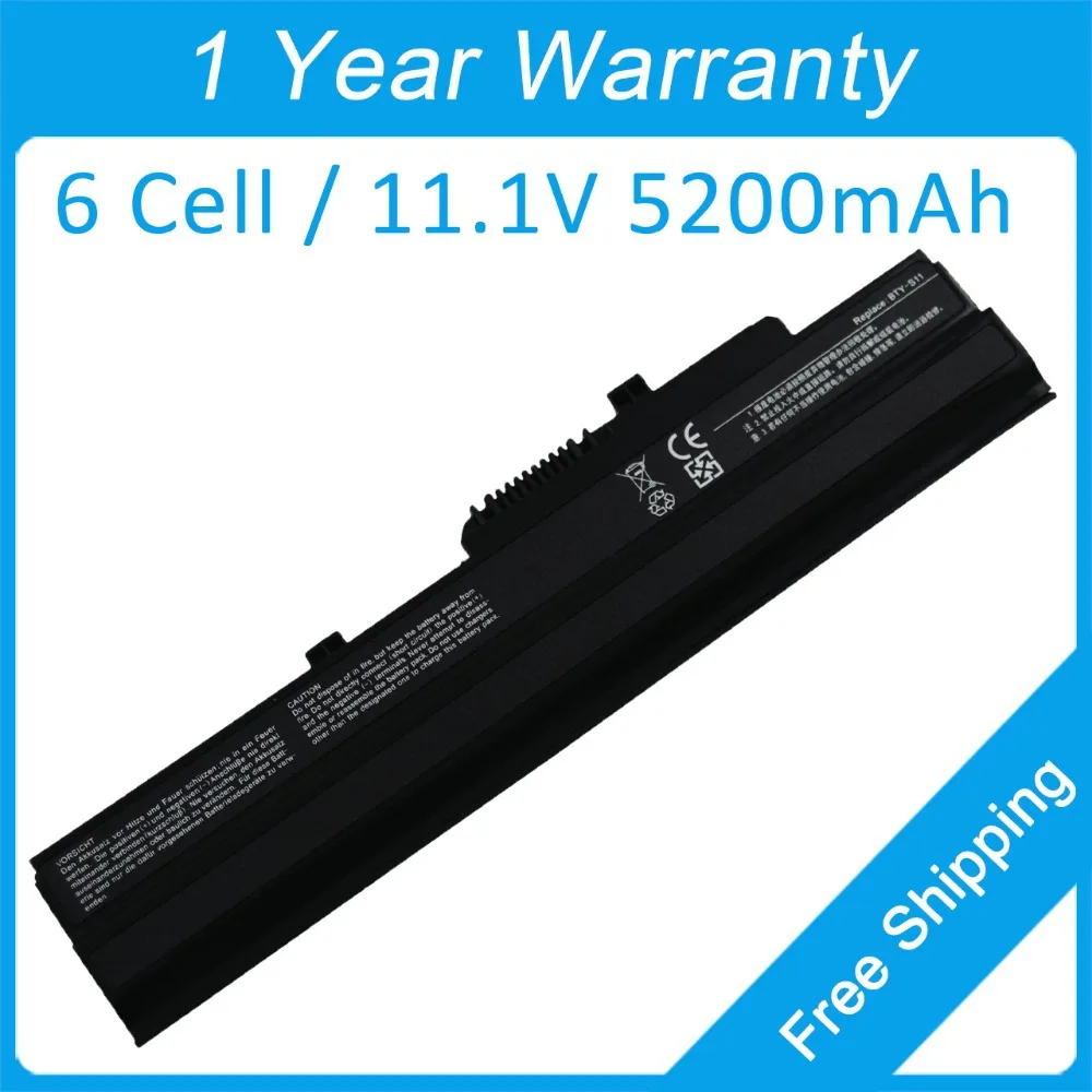Новая аккумуляторная батарея для ноутбука с 6 ячейками Φ MSI Wind L1350 U90 100 U210 U270 L1300 U135DX