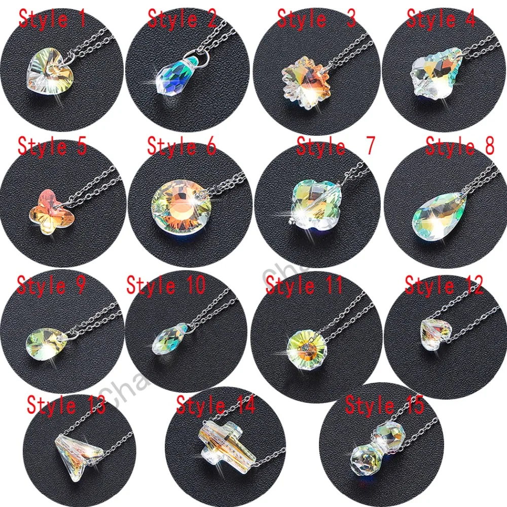 Чандлер корейское ожерелье с австрийским кристаллом и кулоном крест любви