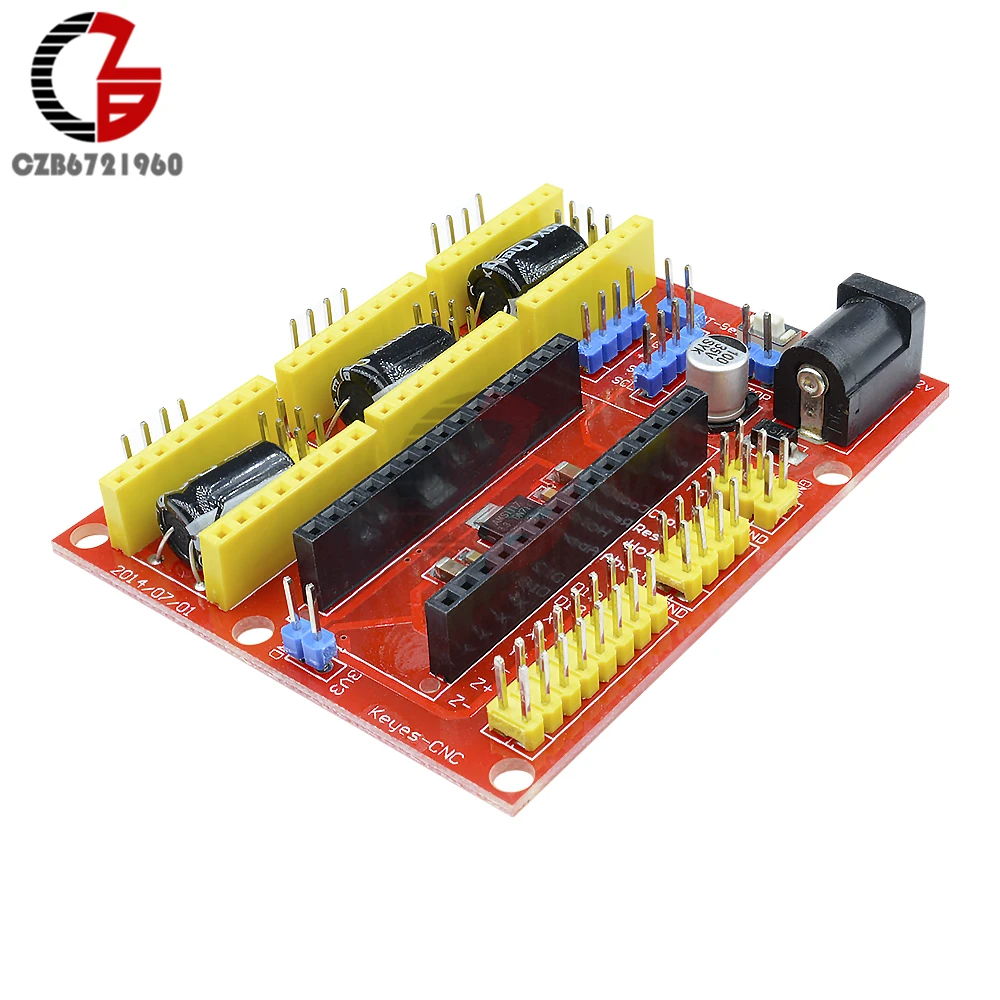 Igc IIC CNC Щит V4 гравировальный станок 3 оси шагового двигателя Плата расширения 3 канала для Arduino GRBL