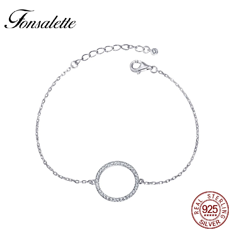 Лидер продаж круглые браслеты для женщин и мужчин геометрические очаровательные