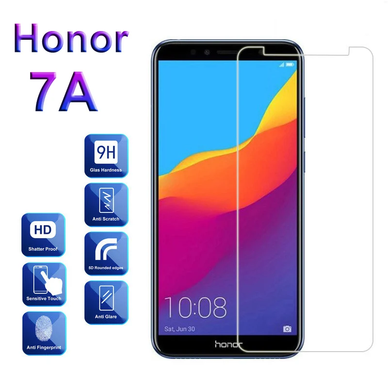 Стекло для Huawei Honor 7A 7 A Pro Y6 Prime защитное закаленное стекло на A7 не полное покрытие