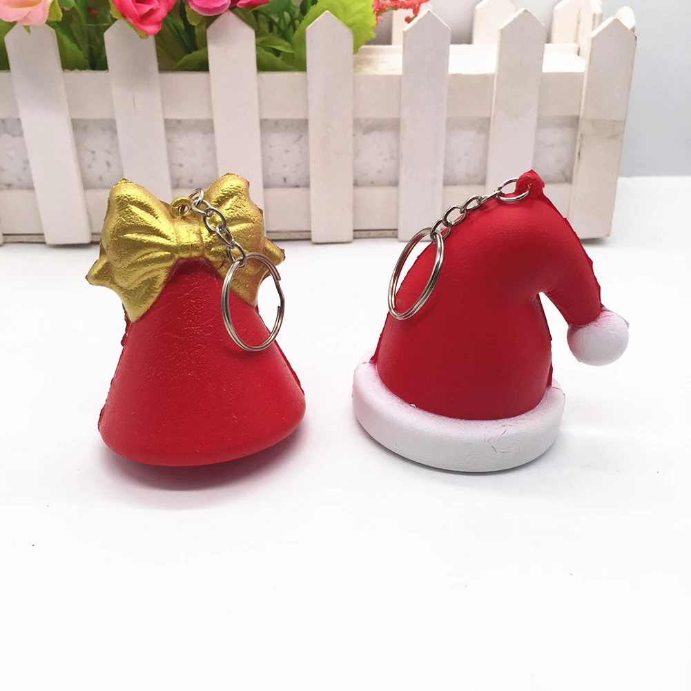 1 шт.. Мягкие игрушки Jumbo Рождественская шляпа Squishy медленный рост мультяшная