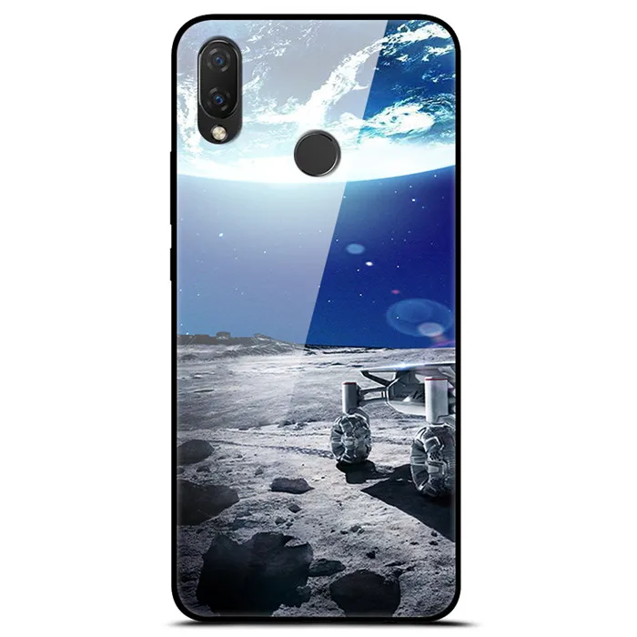 Для huawei Nova 3 чехол 6,3 ''стекло закаленное Роскошная твердая задняя крышка для huawei Nova 3 чехол для телефона NOVA3 Coque Мягкий Бампер Funda - Цвет: 18