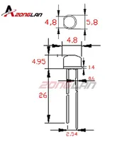 Уф-Светодиоды, 100 шт#3