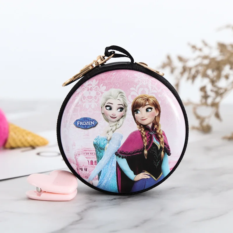 Elsa-A Кошелек для монет с изображением принцесс Эльзы и Анны, милый детский чехол для ключей с героями мультфильмов, маленький кошелек, сумка для гарнитуры Снежной королевы, Женская карманная сумка для монет, детский подарок - Цвет: Elsa-A