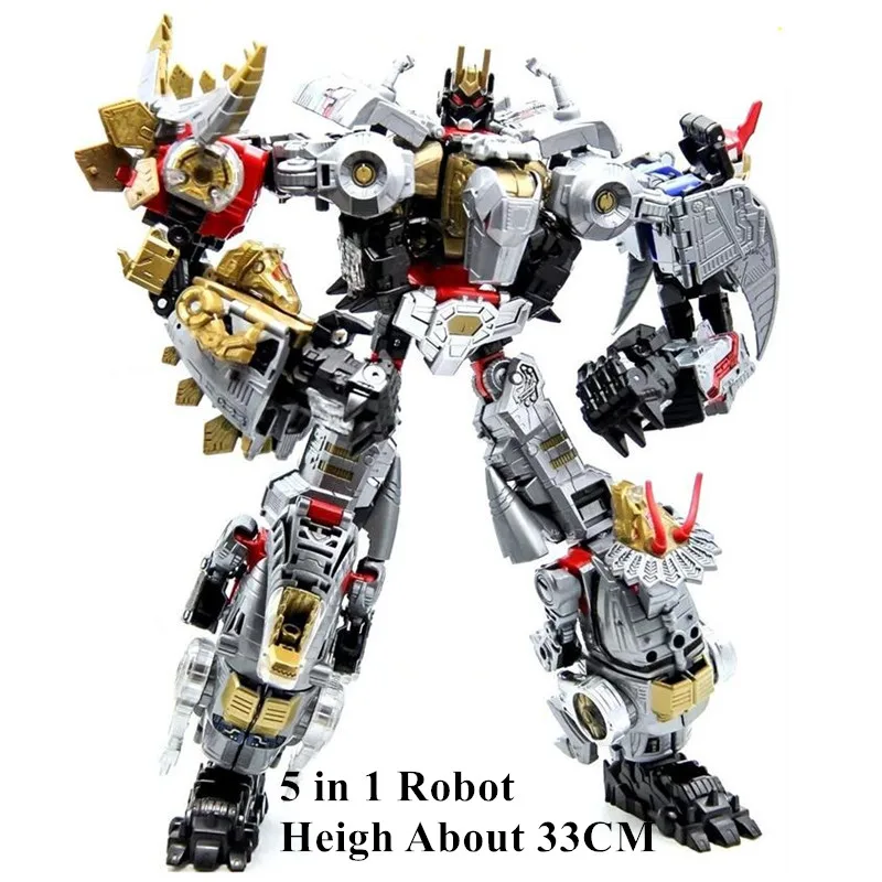 Новинка, 5 в 1, большая трансформация, модель динозавра, Игрушка Аниме KO G1 Devastator, фигурка самолета, мотоцикла, игрушка для мальчиков старшего возраста